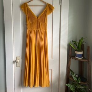 NWT Foxiedox Lisa Says Gah Saffron Yellow Dress